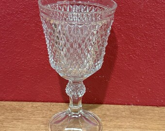 Cáliz de vidrio Indiana "punta de diamante" 11" grande