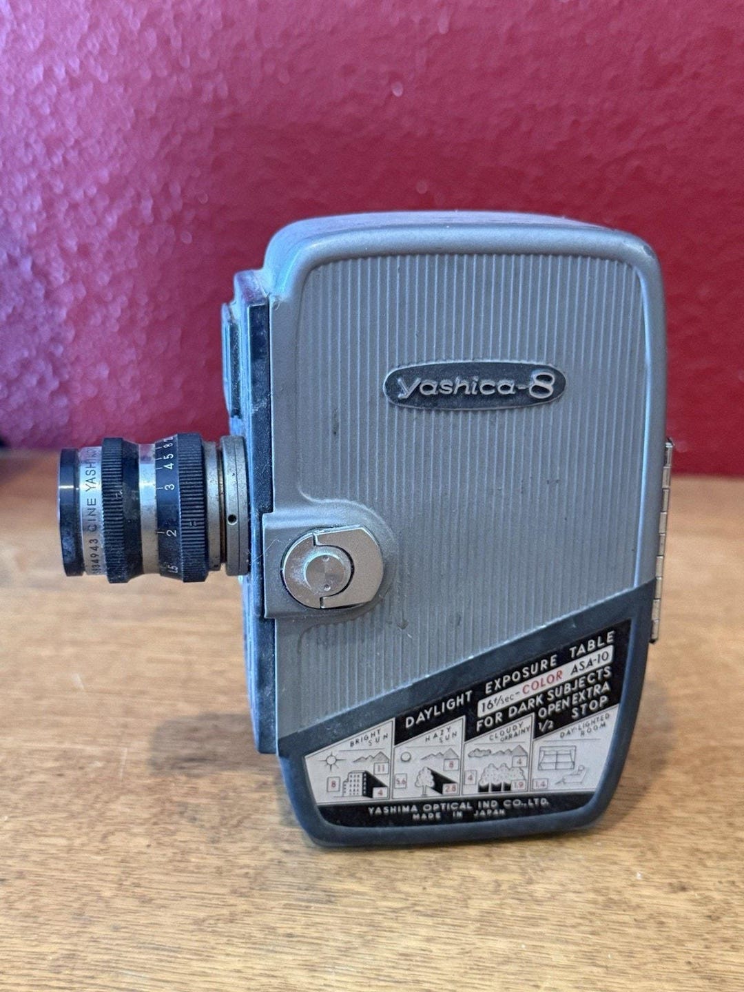 Yashica-8 8mm Film Movie Camera W/ Yashikor 13mm Lens - Etsy