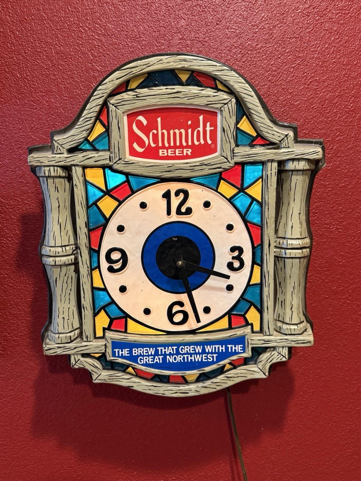 Vintage Beer Light Clock - Etsy