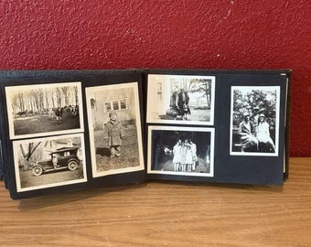 Album photo noir et blanc Americana