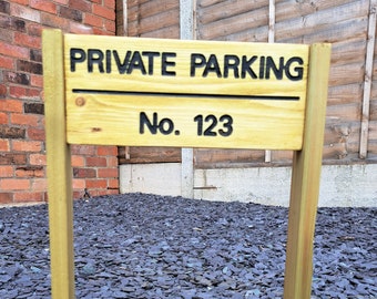 Personalised Freestanding PRIVATE PARKING sign