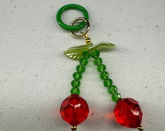 Dijes para bolsos con forma de cereza