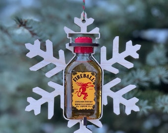 Alkohol Baum Ornament 50ml Fireball Shooter .SVG Schnitt Datei | Feuerball Schütze | Feuerball | Schnittdatei für Lasergravierer