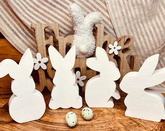 Silikonform Hase | 4 verschiedene | Osterhase | Gießform | Osterdekoration