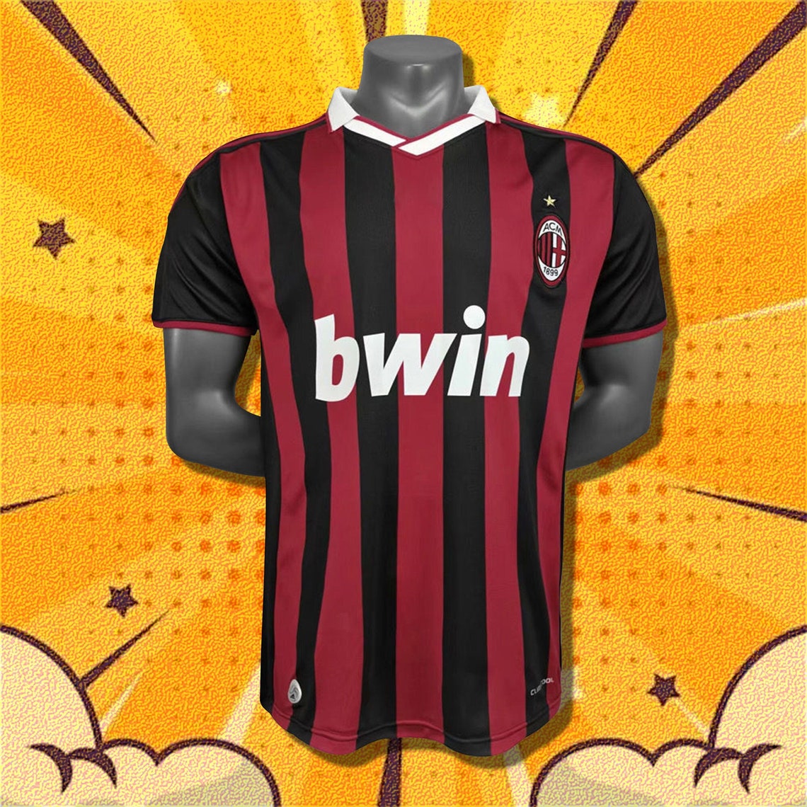 AC Milan Home Jersey Retro Jersey Ronaldinho AC Milan Retro - Etsy