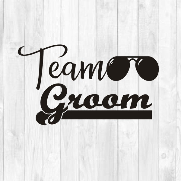 Team Groom Sunglasses svg Bachelor and Wedding  Party svg, Cricut, Silhouette, Sublimation and printable for your convenience.