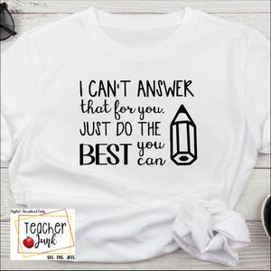 Teacher Testing Shirt SVG, Funny Sarcastic Quote (Digital Files)