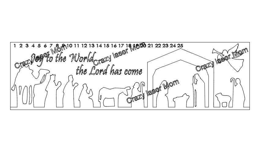 Nativity Countdown File Only - Etsy