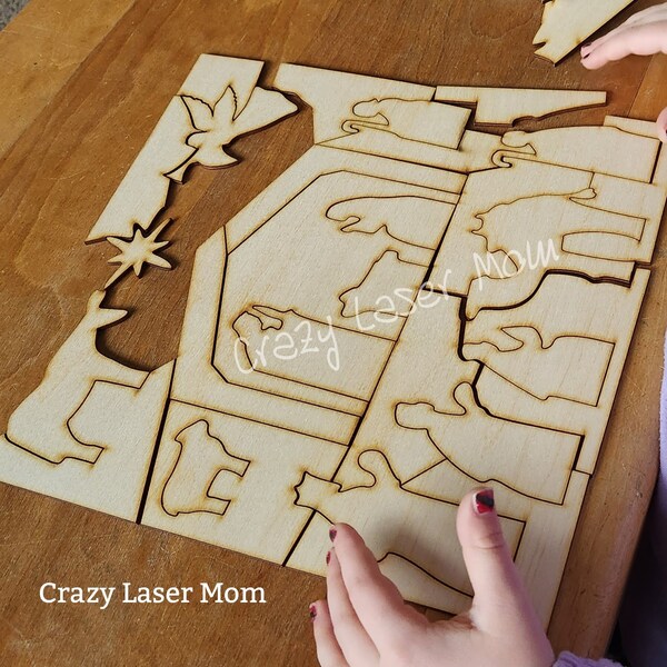 Nativity Puzzle - Etsy