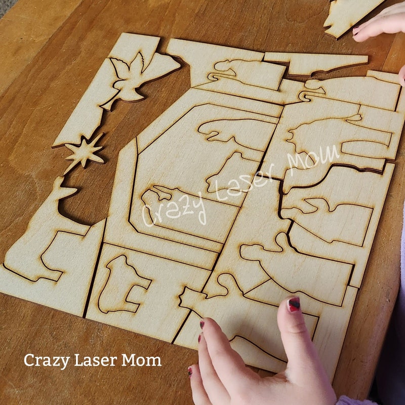 Nativity Puzzle - Etsy