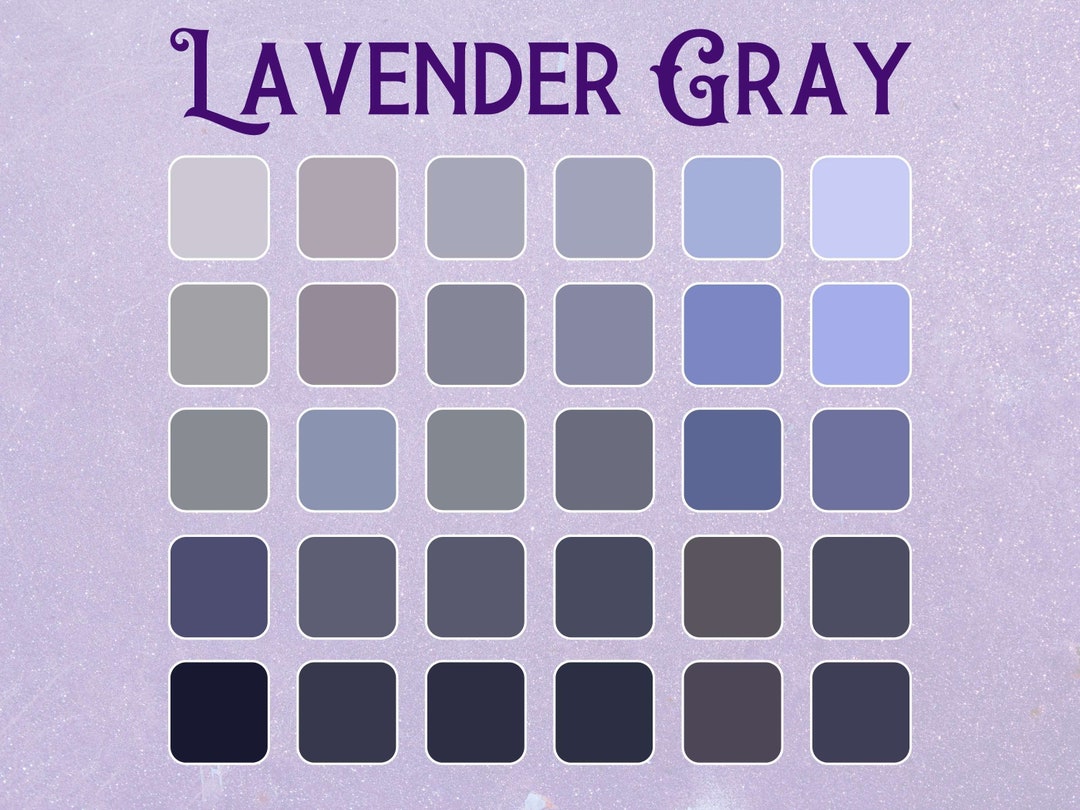 Lavender Gray Color Palette HEX RGB CMYK Codes Business Branding
