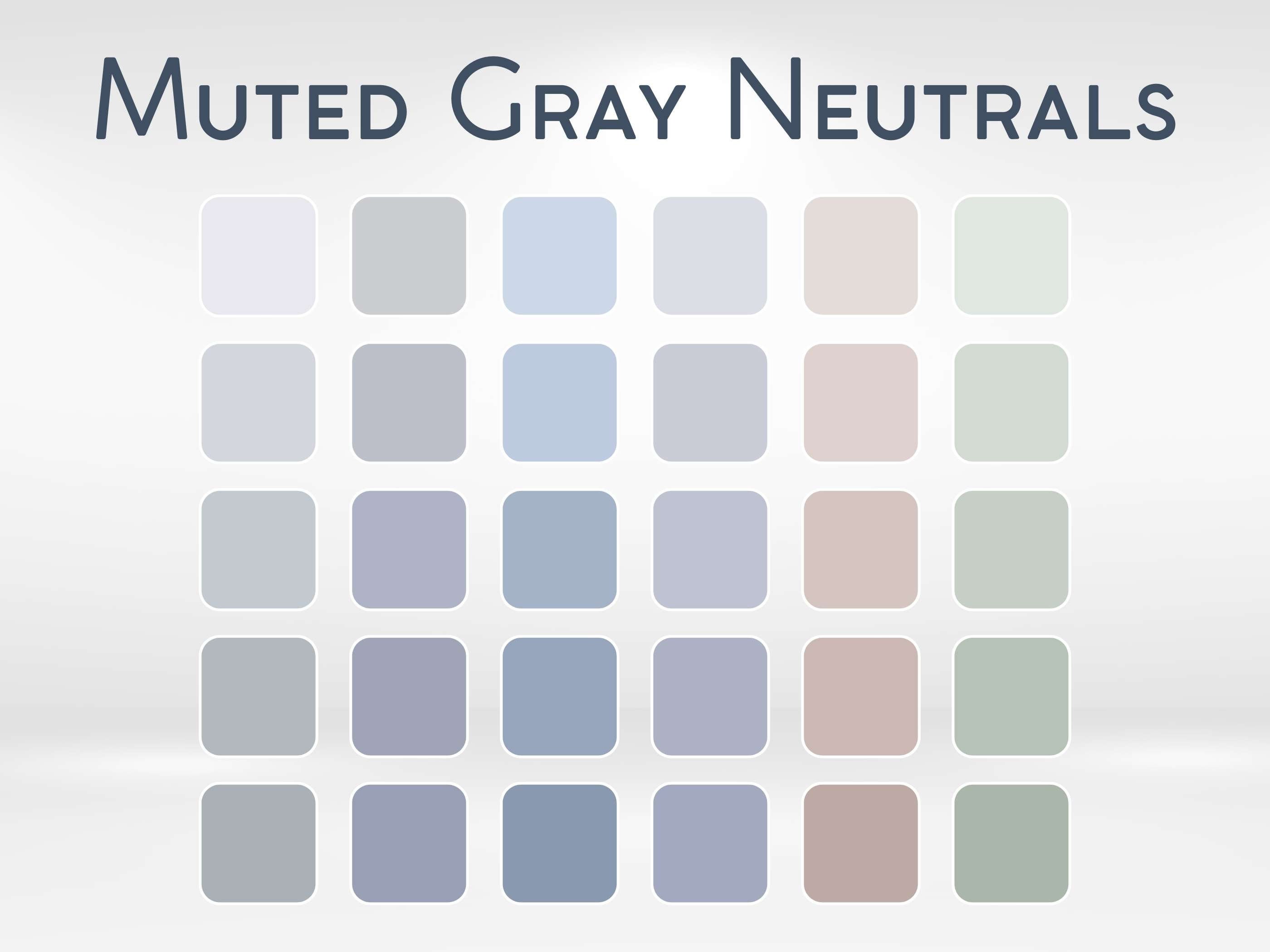 Muted Gray Color Palette HEX RGB CMYK Codes Business Branding Branding Colors Digital Color