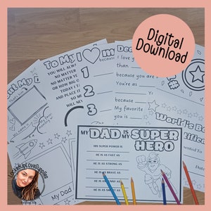 Kids Bundle | Incarcerated Dad | Download | PrisonWife | Long Distance Relationship | Coloring Pages | Writing Paper