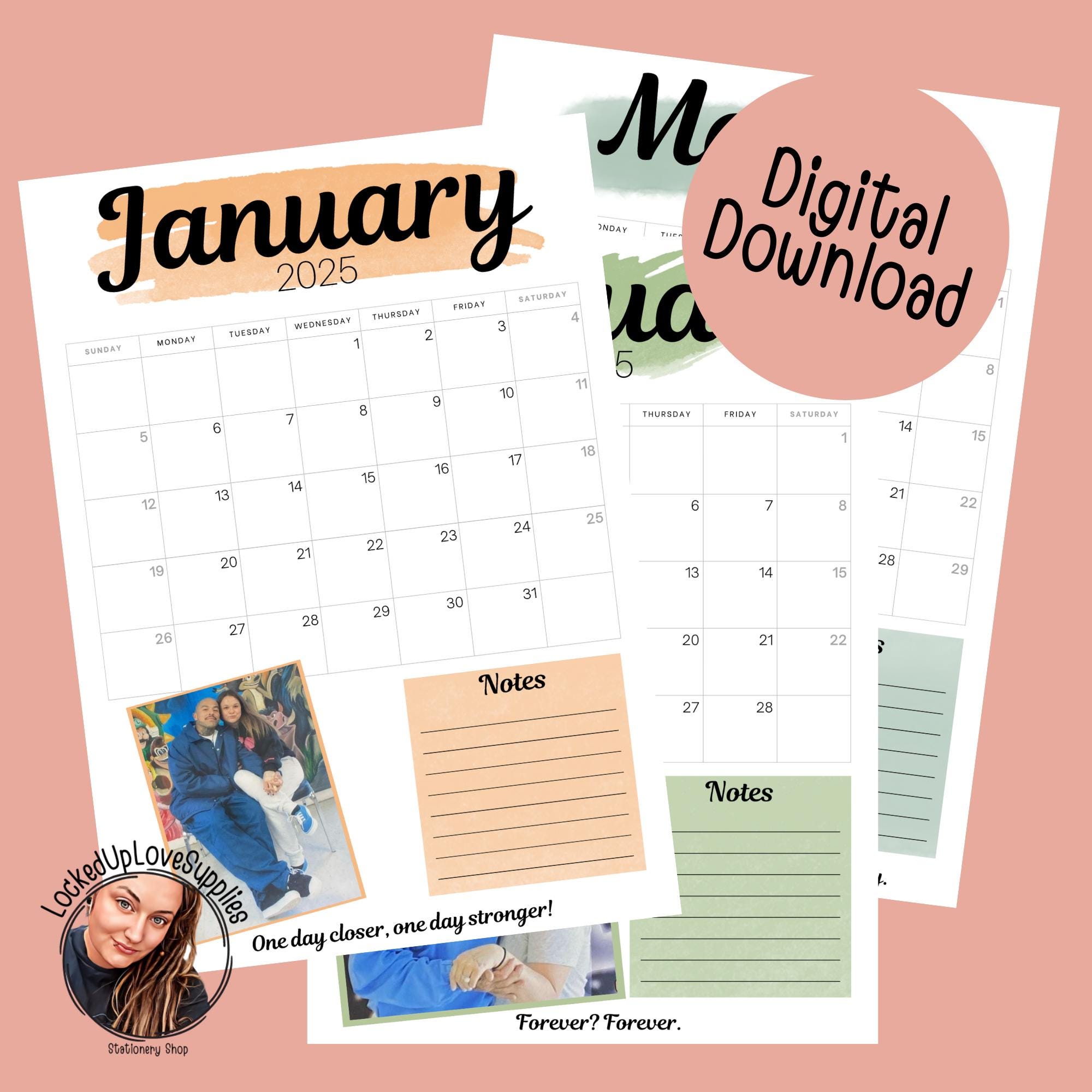 Printable Calendar To Send Jail Inmate