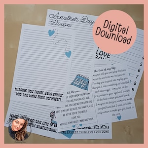 Blue Without You Set | 6 Designs | Digital Download | Prison Wife | Long Distance Relationship