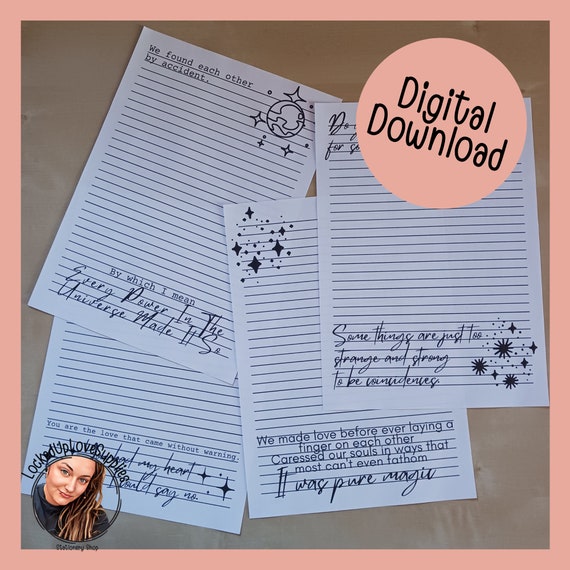 Met While Incarcerated Writing Paper Set 4 Designs Digital Release  Printable Prison Wife Long Distance - Etsy