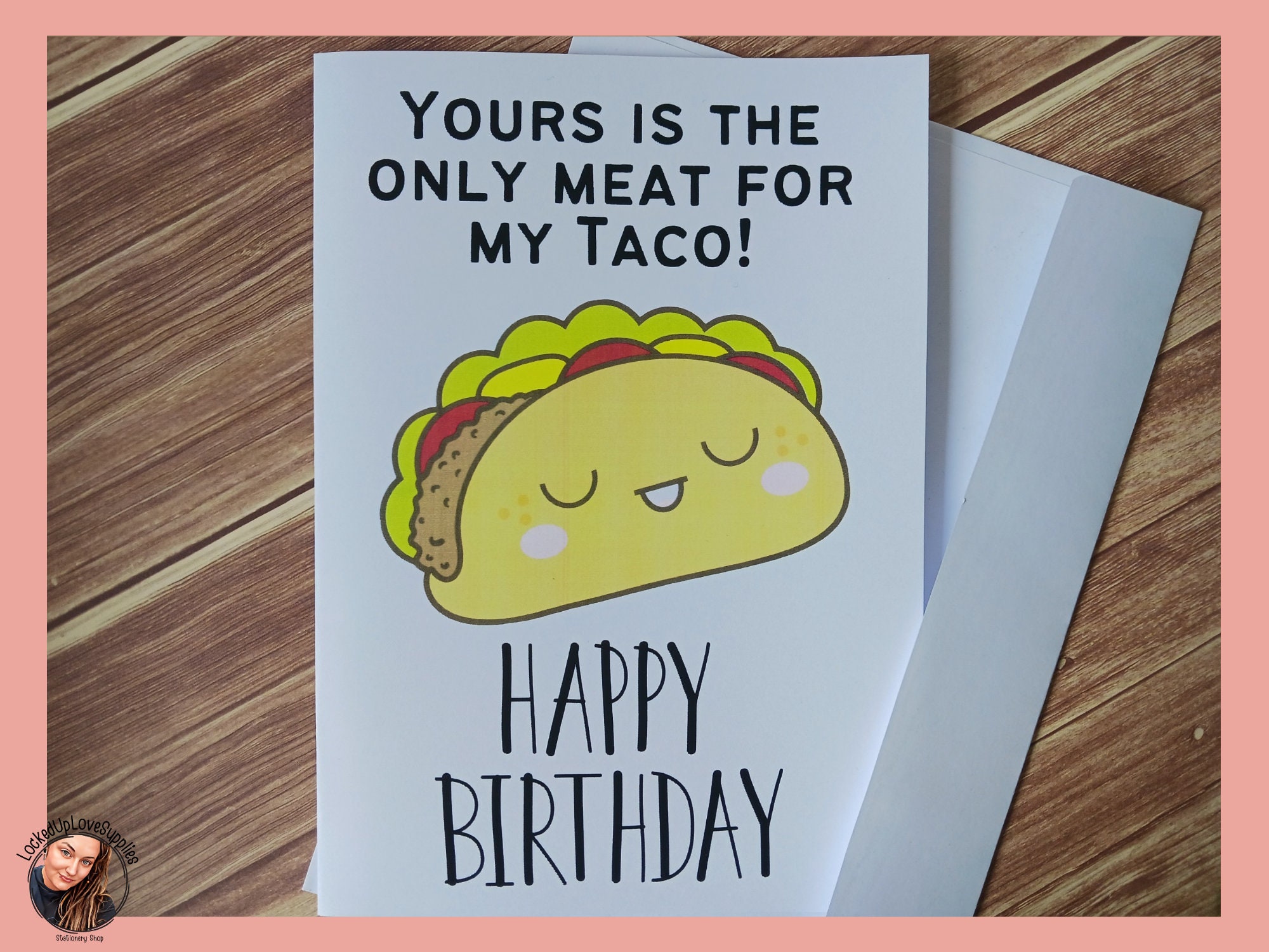 Taco Birthday Card Long Distance Relationship Pair - Etsy
