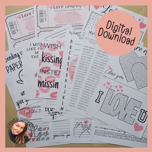 Gevangenis vrouw briefpapier starterset | Digitale versie | Bulkverpakking | Schrijfpapier | Spellen | Activiteiten | Lange afstandsrelatie