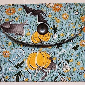 Monedero/Minicartera Black Cats & Pumpkins