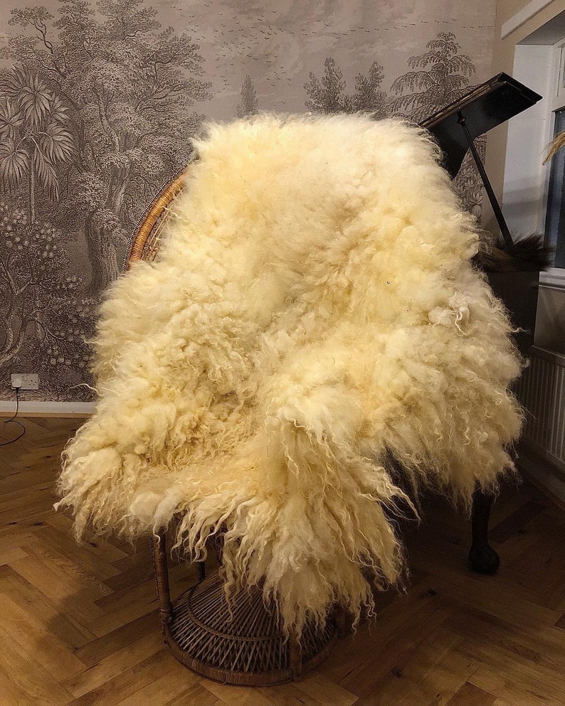 Valais Blacknose Sheep Fleece Rug. Felted. Cruelty Free. Animal