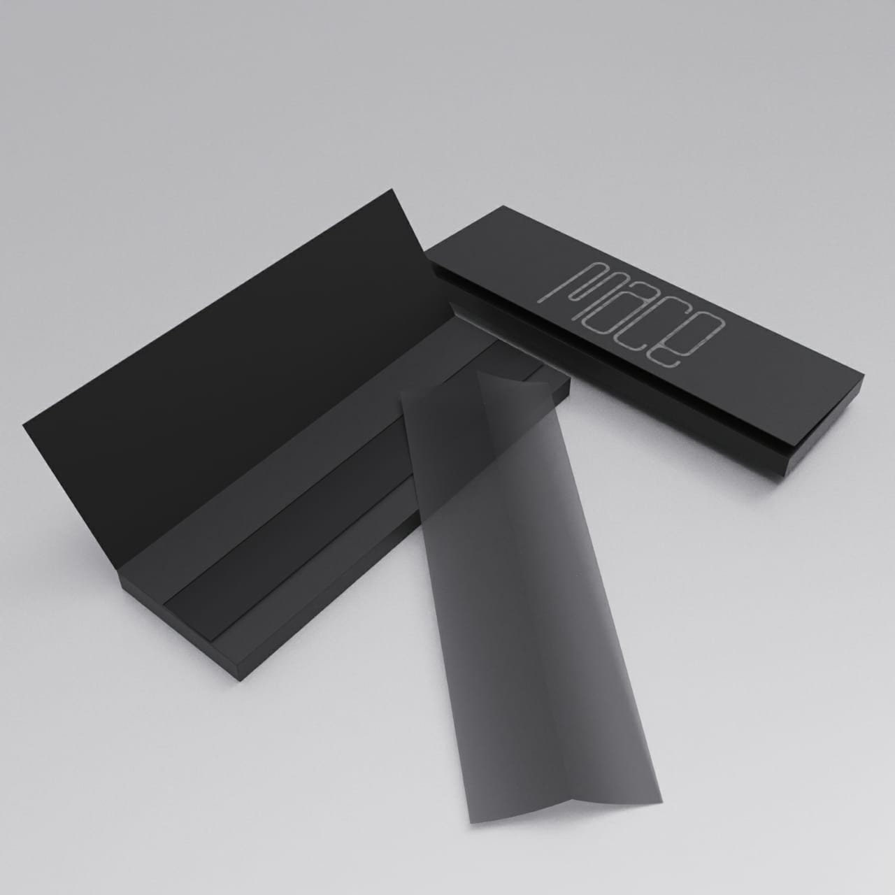 Feuilles à rouler noires Mace Products King Slim Noir mat 