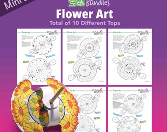 Flower Art – Mini Birthday Bundle – Paper Top Printouts