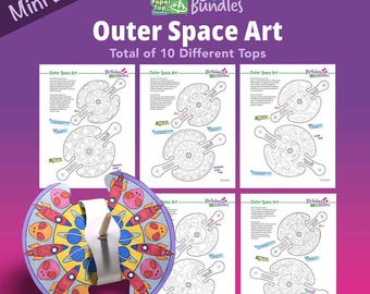 Outer Space Art – Mini Birthday Bundle – Paper Top Printouts