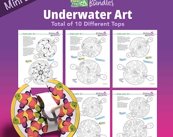 Underwater Art – Mini Birthday Bundle – Paper Top Printouts