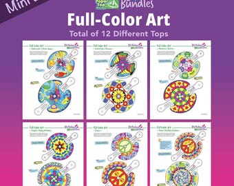 Full Color Art – Mini Birthday Bundle – Paper Top Printouts