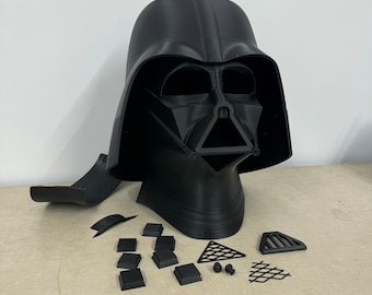 Casco de cosplay impreso en 3D personalizado de Darth Vader