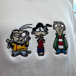 Ed Edd und Eddy individuell bestickter Rundhalsausschnitt