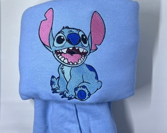 Sudadera con capucha bordada personalizada de Lilo y Stitch