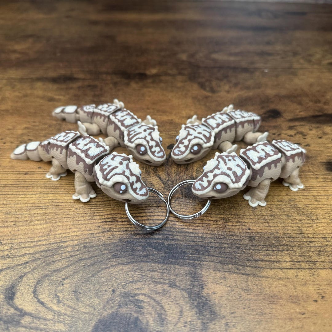 Mini Crested Gecko Keychain Fidget Toy Accessory Gift for Kids - Etsy