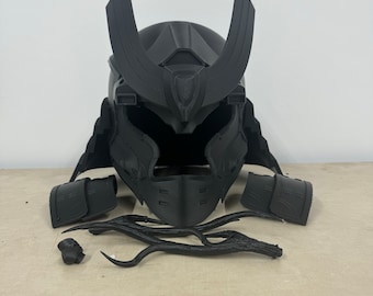 Halo infinito Kabuto Samurai casco crudo impreso en 3D
