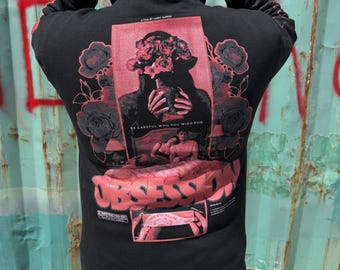 Sudadera con capucha estampada personalizada de la película de terror Obsession, suéter de película de moda