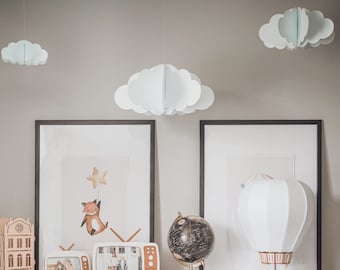 3d wolken, Kinderkamerdecoratie, Hangende wolken, Kinderkamer, Hangende wolken,