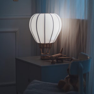 Ballon, Lampe en bois, Lampe pour enfants, Chambre d'enfant, Fait main, Cadeau, Veilleuse pour enfants image 4