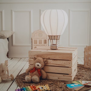 Ballon, Lampe en bois, Lampe pour enfants, Chambre d'enfant, Fait main, Cadeau, Veilleuse pour enfants image 2