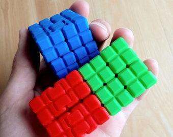 3 Pack! 3d Printed Fidget Infinity Cube Toys