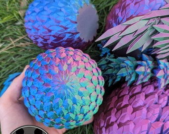 Tri-Color 3D Printed Dragon Egg: CinderWing3D Design