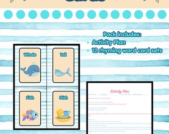 Ocean Rhyming Cards