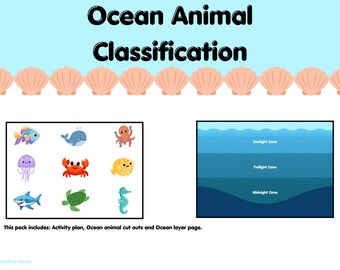 Ocean Animal Classification Activity