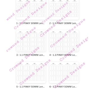 Nail Decal, Nail Wrap, WaterSlide Nail Guide Template, DIY Nail Designs, Digital File, Instant Download