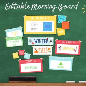 Morning Board, Circle Time, Weather Chart, Classroom Calendar, Homeschool Calendar, Preschool