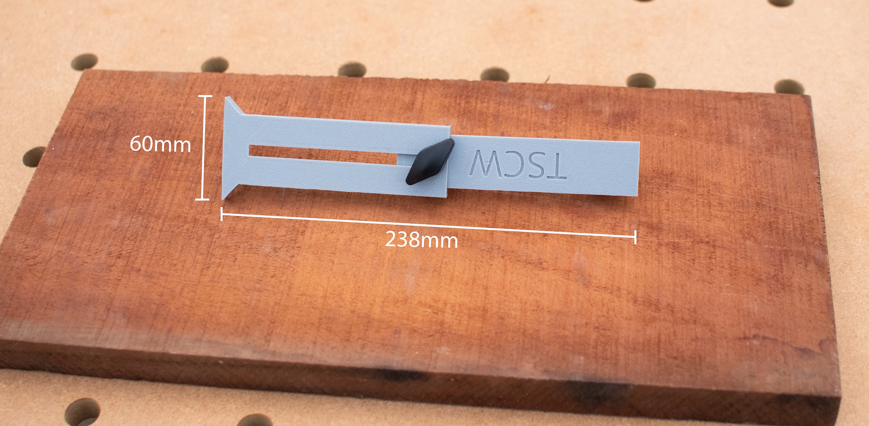 MFT Bench Dog Adjustable Stop X 2 - Festool MFT3 Tabletop, 20mm