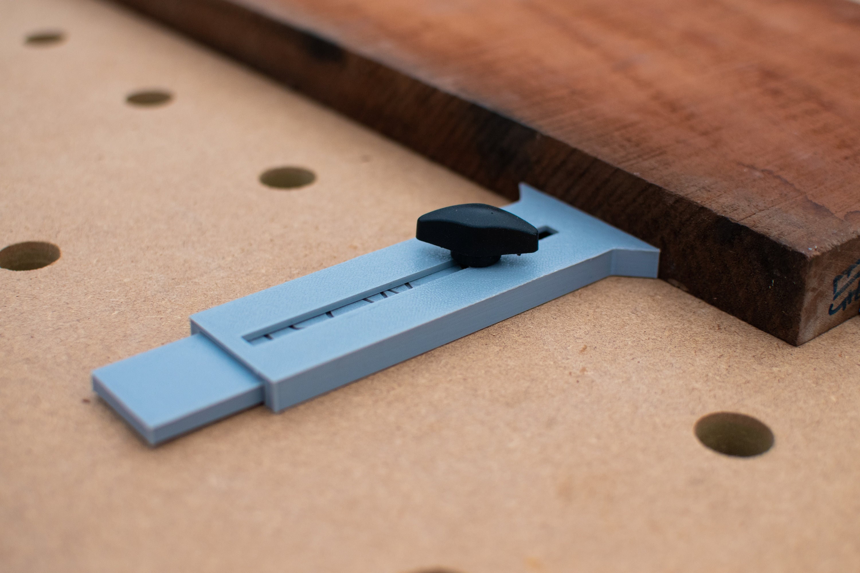 MFT Bench Dog Adjustable Stop X 2 - Festool MFT3 Tabletop, 20mm