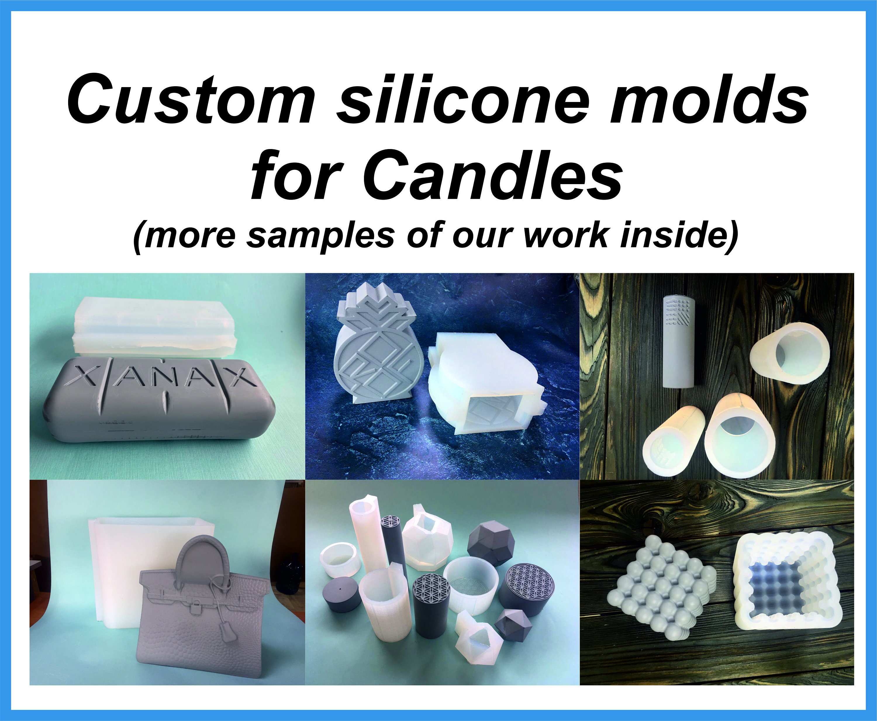 25 Cavities Square Custom Silicone Soap Mold Wax Melt Molds Custom