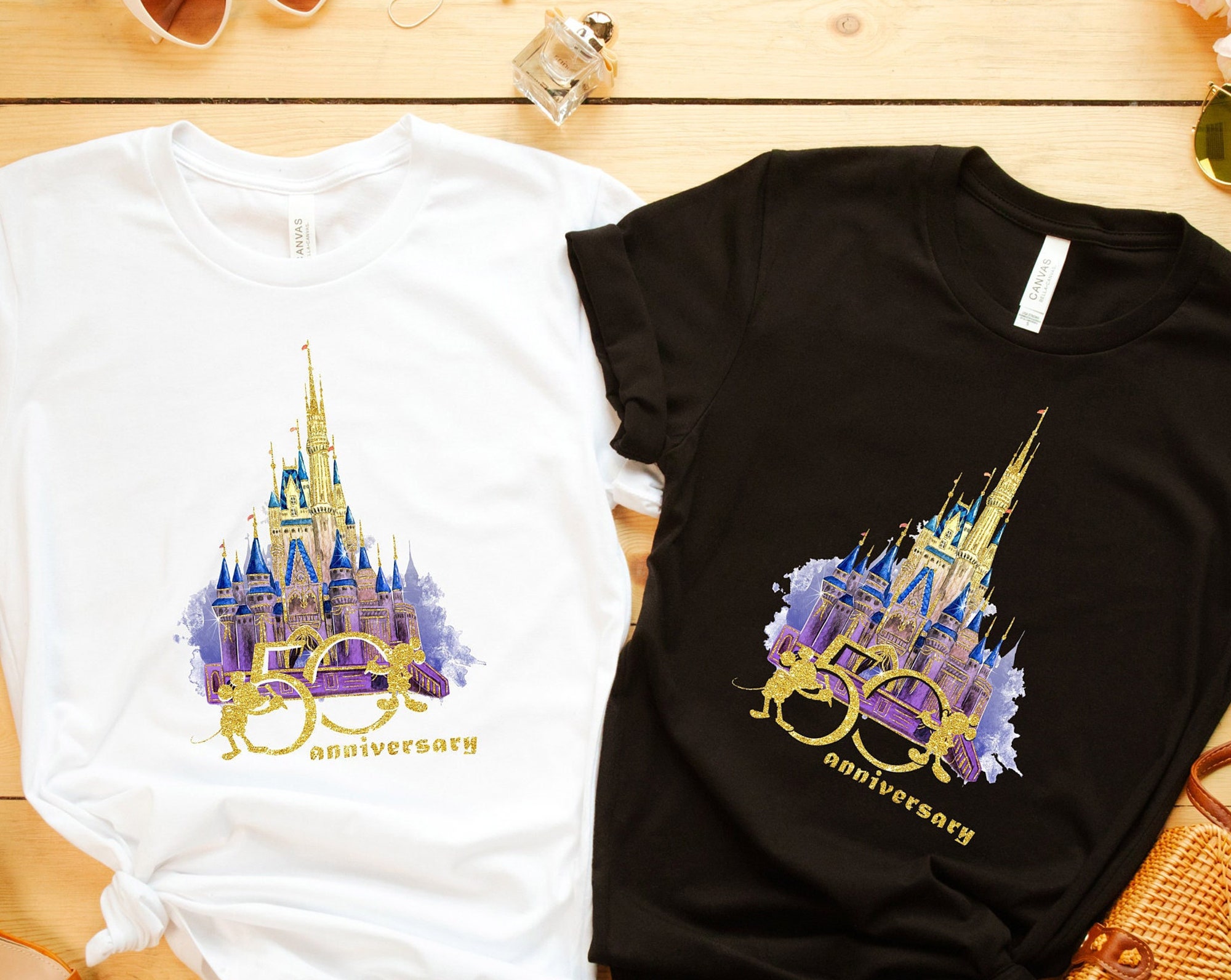 Disney World 50th Anniversary Magical Castle Matching Familie Shirt Disney World 50th Anniversary Magical Castle Matching Familie Shirt