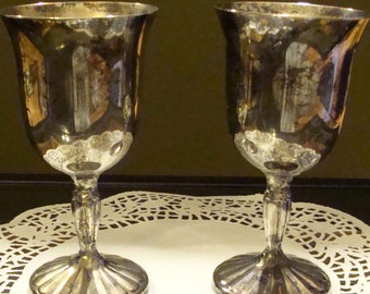 Vintage Silver-plated Goblets-International Silver Co #2