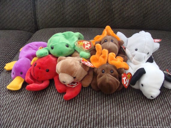 Vintage 1993 Ty Beanie Babies - Original 9 Collection - Etsy